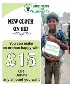 Gift clothes to Orphans