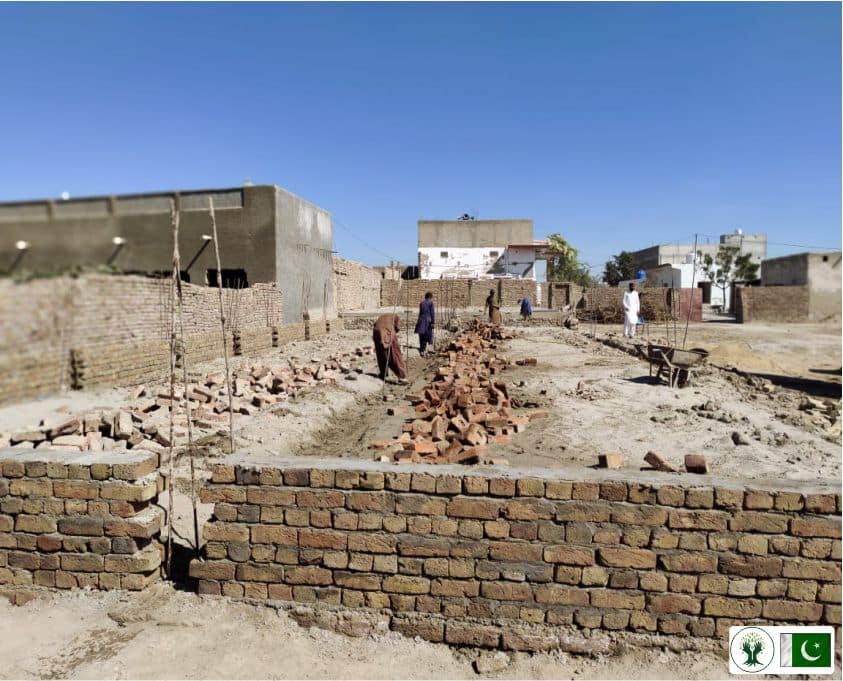 Girls School under construction in Sindh Pakistan